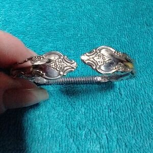 Silver Ornate Cuff Bracelet Small Wrist Or Child